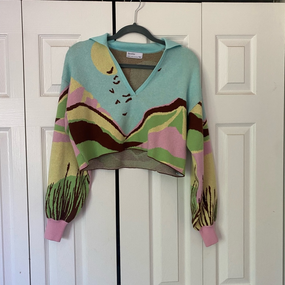 Bershka collared sweater